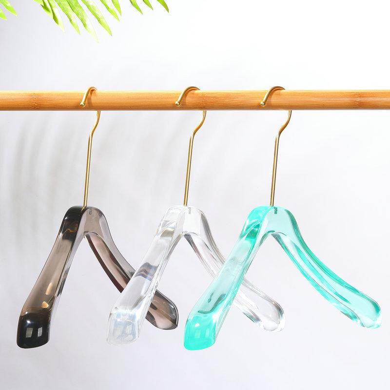 ハンガー アクリル製 透明 衣類ハンガー パンツハンガー プラスチック製 ディスプレイ用 ショップ用 42..