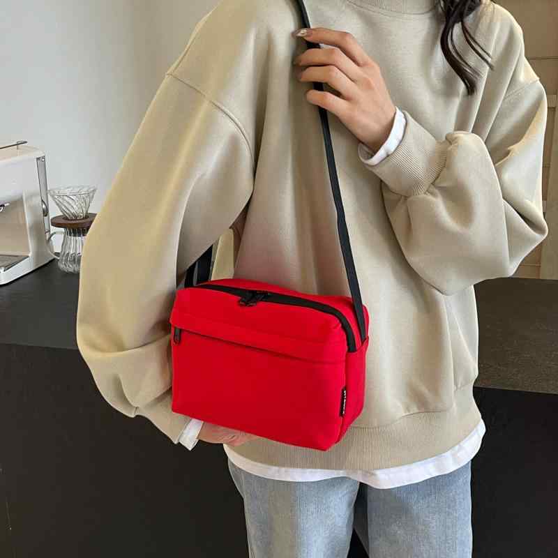 ショルダーバッグ レディース 2way 無地 オックスフォード 布 斜めがけ シンプル スマホ 化粧品 収納 ..