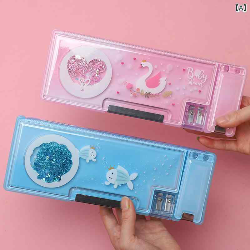 ネット 赤 流 砂 文房具 ケース 男の子 小学生 児童 多機能 鉛筆 ケース大容量 両面 テープ マグネット