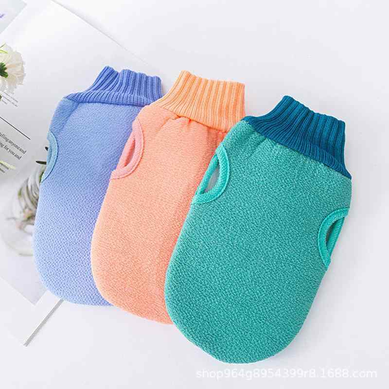 あかすりタオル レディース メンズ 垢すりミトン セット 家庭用 両面 背中洗い 垢擦り 韓国 バスグッズ(x2)