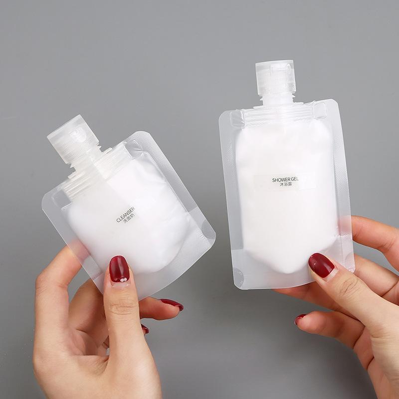 旅行用 詰め替え容器 30ml 50ml 100ml 化粧品 乳液 シャンプー 洗顔料 小分け 携帯用 防水ラベル付き