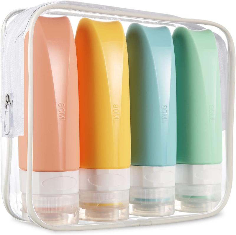 分装ボトル レディース メンズ シリコン製 詰め替え容器 シャンプー リンス ボディソープ 化粧水 旅行 携帯 持ち運び 80ml ピンク イエロー グリーン ...