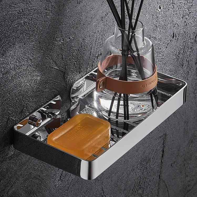 浴室 ラック レディース 304 ステンレス 鋼 小さい サイズ 石鹸 置き シェルフ 壁掛け 収納 棚 洗面 所 お 風呂 場 水切り タイプ