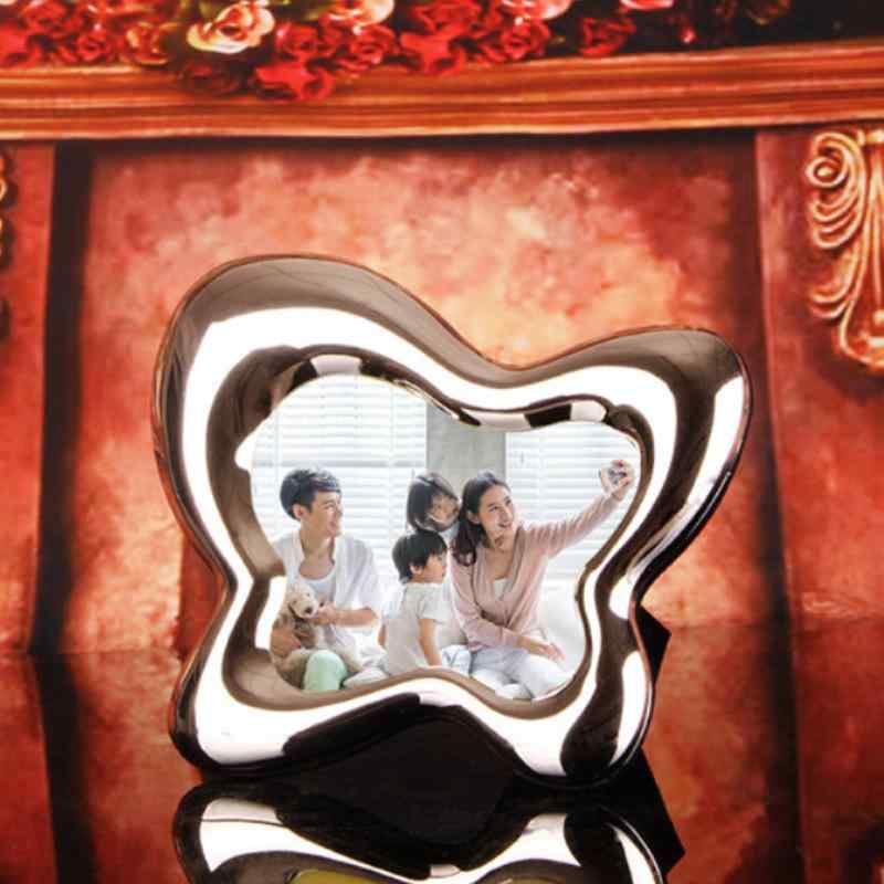 フォトフレーム 写真立て 金属製 欧風 ギフト 置き型 壁掛け リビング 不規則