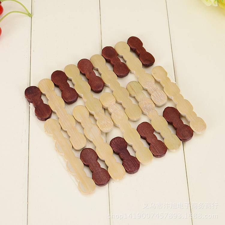 ランチョンマット 竹製 断熱マット 食卓マット 竹 プレースマット シンプル(x10)