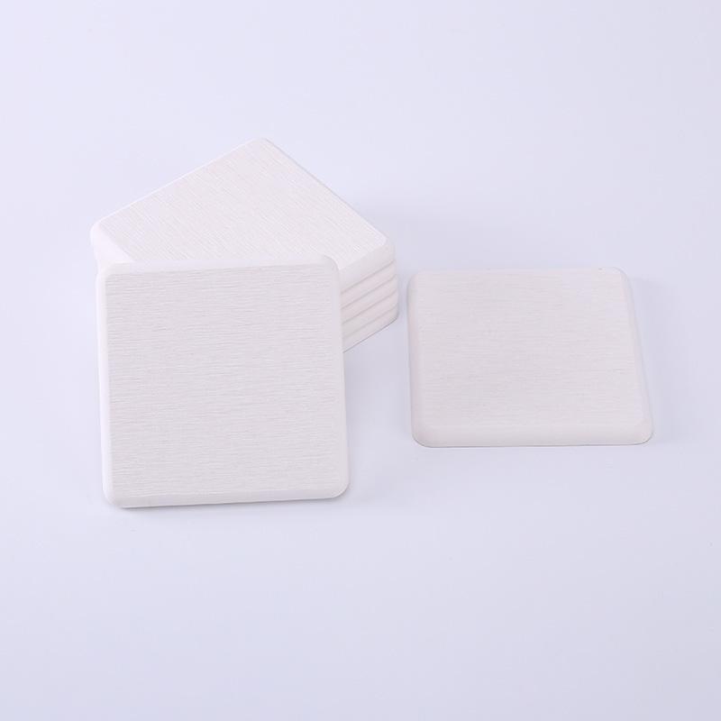 コースター 珪藻土 無地 シンプル 断熱 滑り止め 吸水 白 ホワイト 円形 正方形(x5)