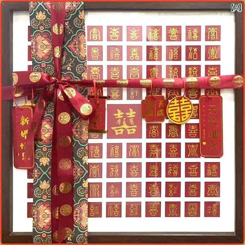 相框 新中式 手作り DIY 写真立て 胡桃色 原木色 リビング 寝室