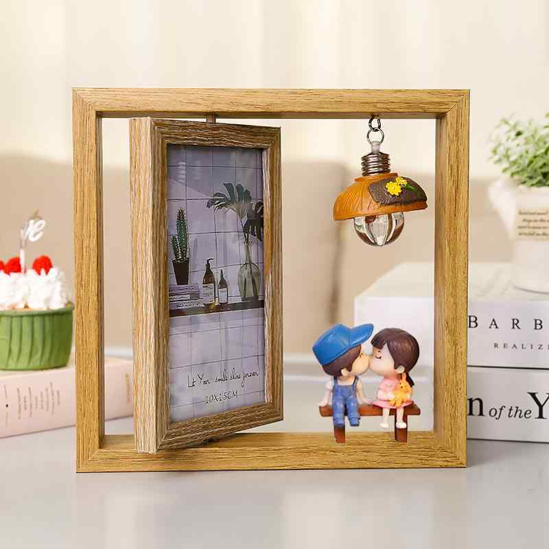 相框 生肖 アニマル 犬 猪 かわいい ギフト プレゼント 写真立て 新中式 リビング ベッドルーム(x2)