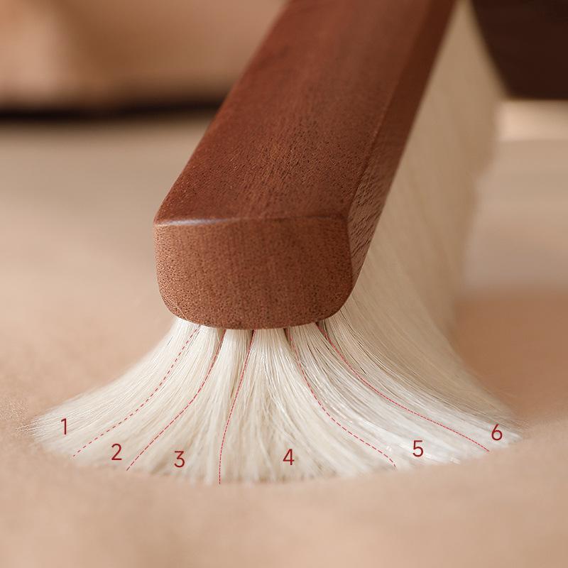 ほうき ウッド ダストブラシ 羊毛 掃き掃除 床 掃除 寝具 毛払い