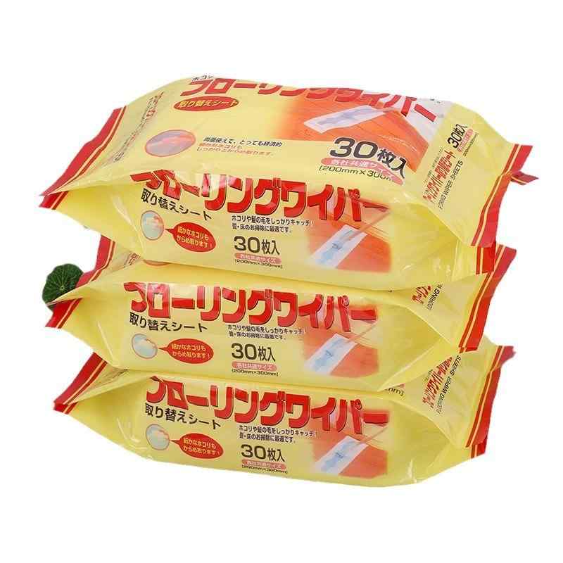 フローリングワイパー 取り替えシート 床掃除シート 粘着シート ホコリ取り 海綿 スポンジ 30枚(x2)