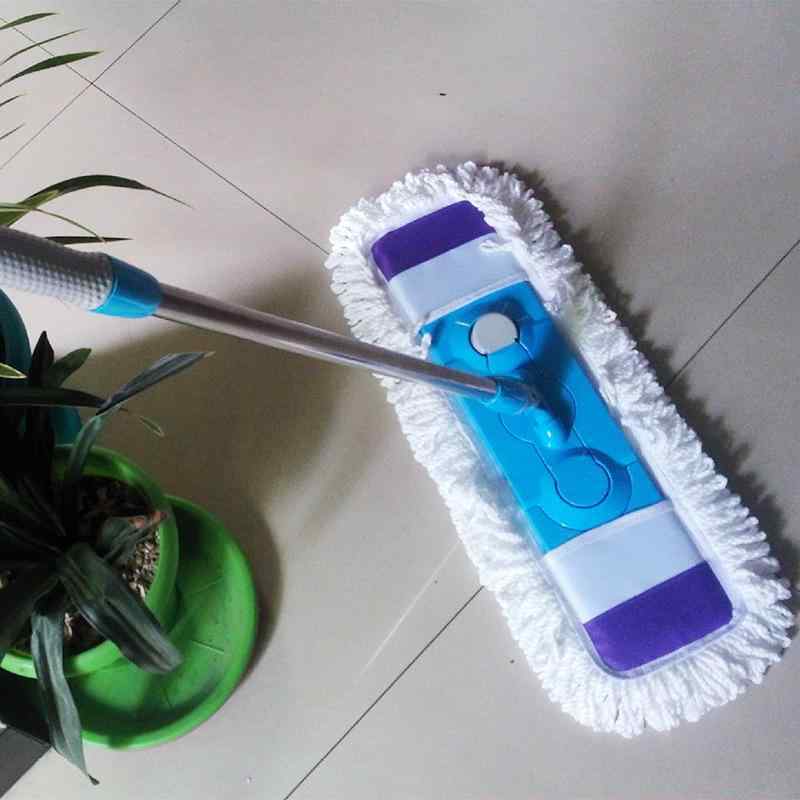 フロアモップ 平板モップ 床掃除モップ 極細繊維モップ ドライモップ 水拭きモップ ステンレス製