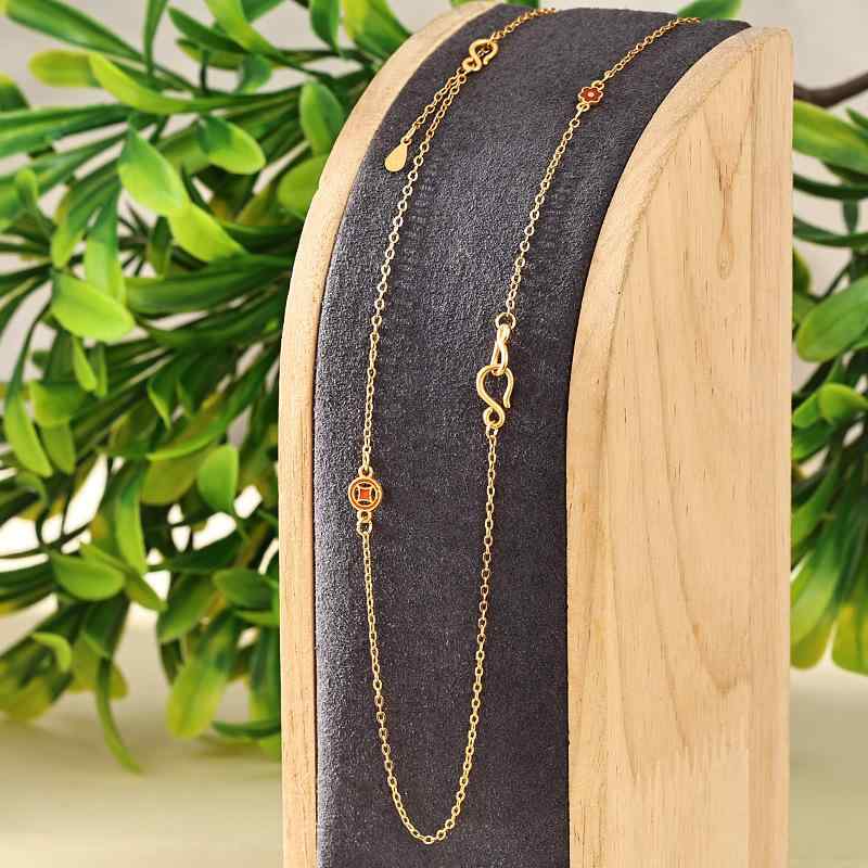 ネックレス レディース シルバー925 電気メッキ ゴールド チェーン 蛇骨チェーン ボックスチェーン 十..