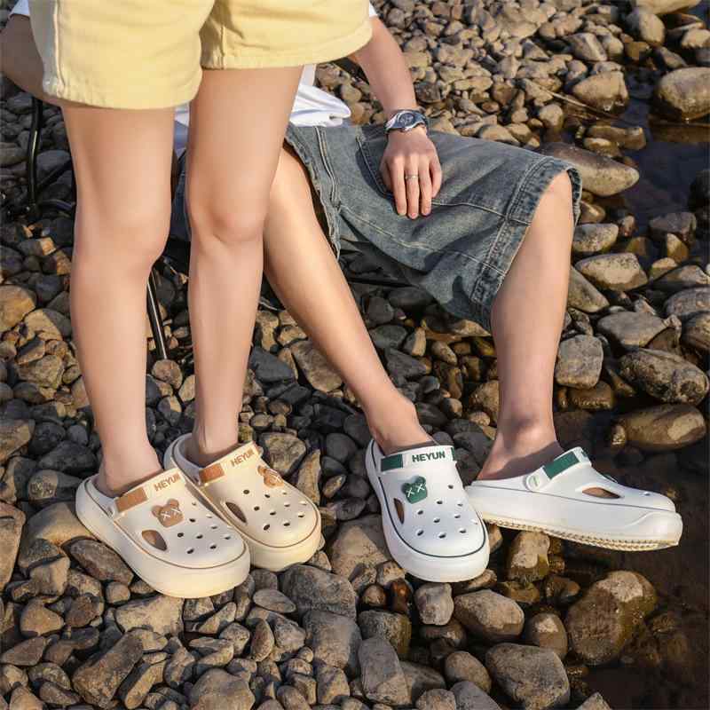 サンダル レディース 婦人靴 スリッパ EVA 厚底 滑り止め ビーチ サンダル 黒 白 グレー ベージュ 春