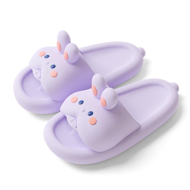 サンダル レディース ルームシューズ うさぎ かわいい 室内履き ホームスリッパ EVA素材 滑り止め バスリッパ ピンク系 イエロー 春夏