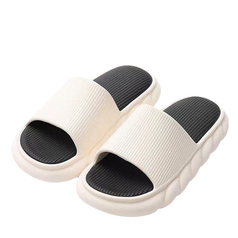 サンダル メンズ 男性用 ビーチサンダル スリッパ 厚底 滑り止め EVA 春夏 カーキ ホワイト ブラック グリーン(x2)