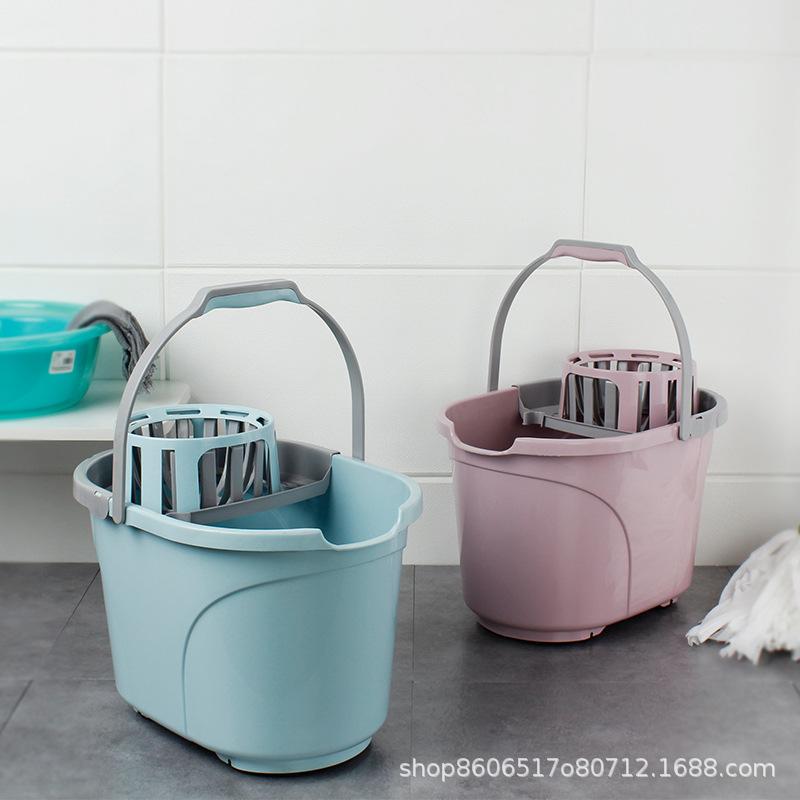 モップ バケツ キャスター付き 大容量 厚型 モップ絞り器 家庭用 清掃 掃除(x56)