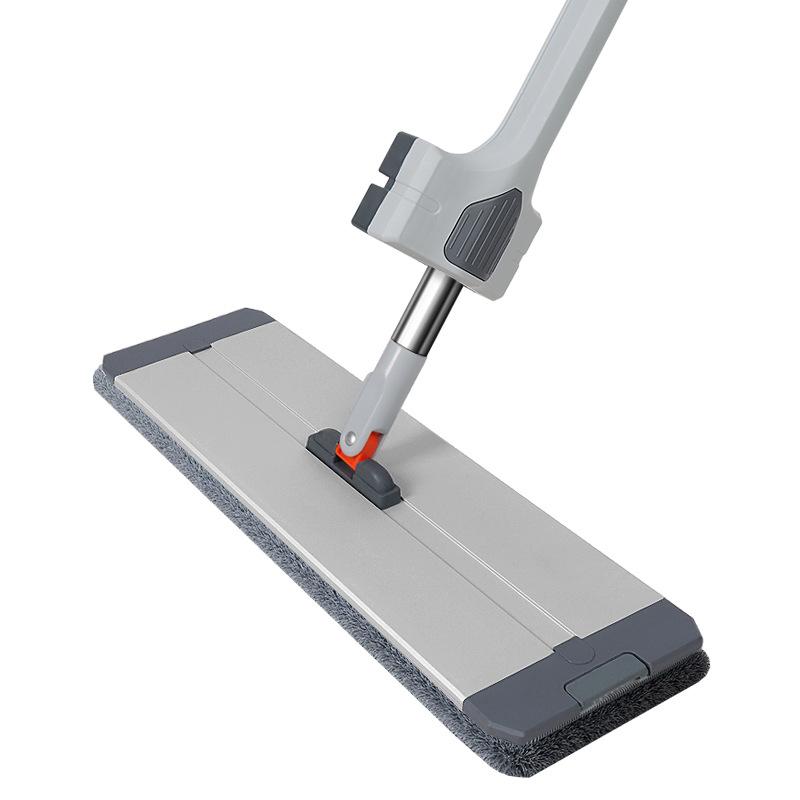 フロアモップ 平板モップ 吸水モップ 家庭用 軽量 床掃除 モップ 水拭き 乾拭き 両用 モップ バケツ グ..