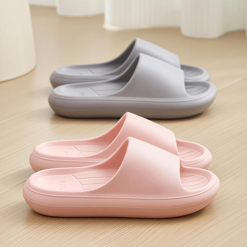 サンダル レディース メンズ 室内履き 厚底 EVA スリッパ 滑り止め バスルーム 桃ピンク