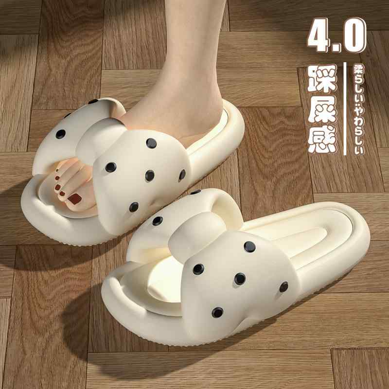 サンダル レディース かわいい 蝶結び 厚底 EVA 室内 履き ルーム スリッパ バス サンダル 滑り止め バス 浴室 シャワー 春夏 ブラック ピンク系