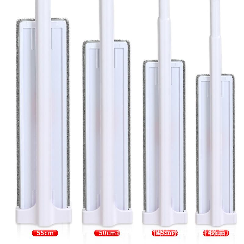 フロアモップ 掃除用品 水拭きモップ から拭きモップ 細繊維モップ 交換用クロス付き 伸縮可能 オレン..