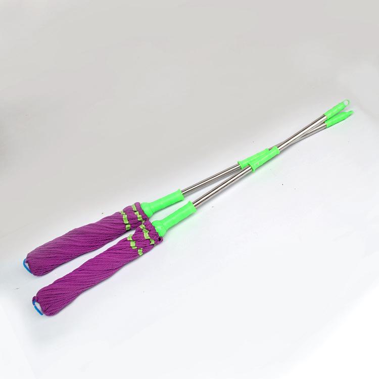 モップ 伸縮式 極細繊維 ステンレス製 スクイーズモップ 床掃除 多色(x20)