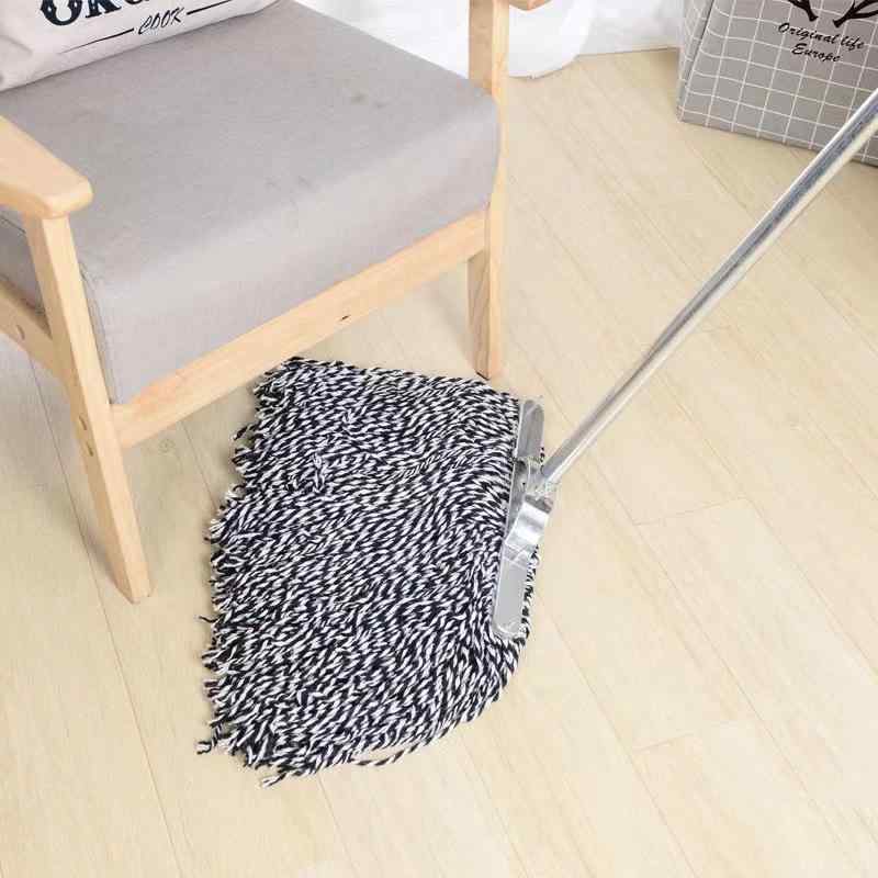 モップ 業務用 家庭用 床掃除 площадка 綿糸 コットン 綿 大判 鉄柄 スチール柄 吸水