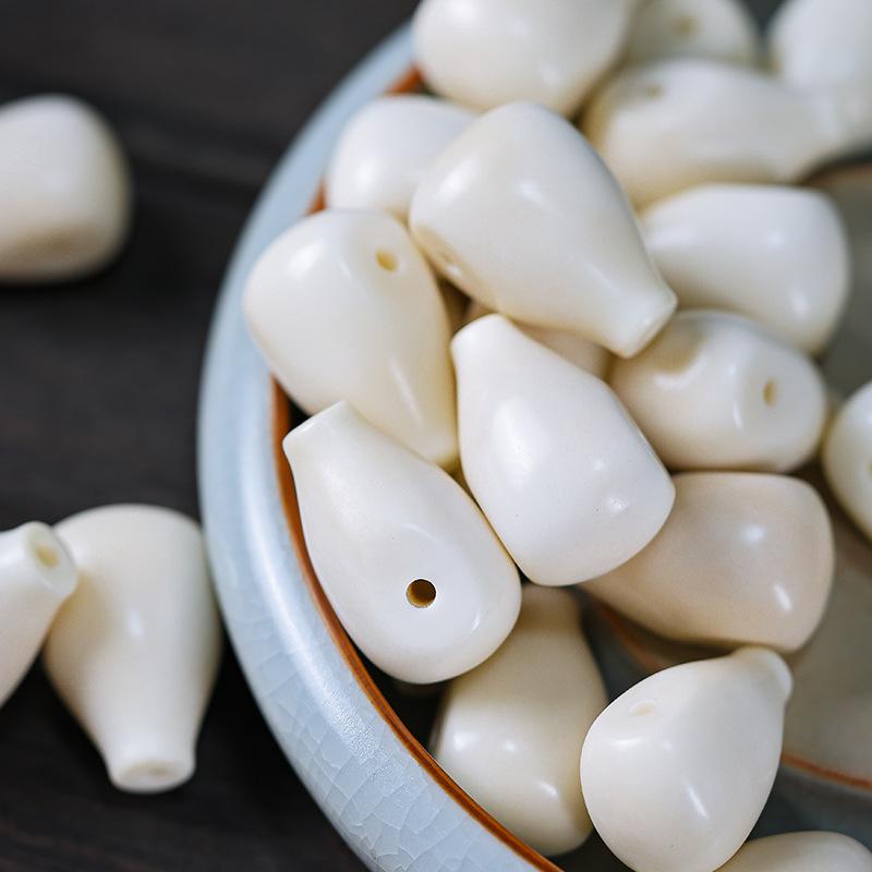 仏具 果 三通 佛頭 DIY 手作り アクセサリー パーツ 散珠 ブレスレット 念珠 高21mm 幅16mm(x5)