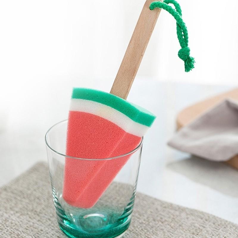 カップ ブラシ スポンジ 多機能 家庭用 保温 哺乳瓶 ジューサー 洗浄 ブラシ スイカ 235cm(x5)