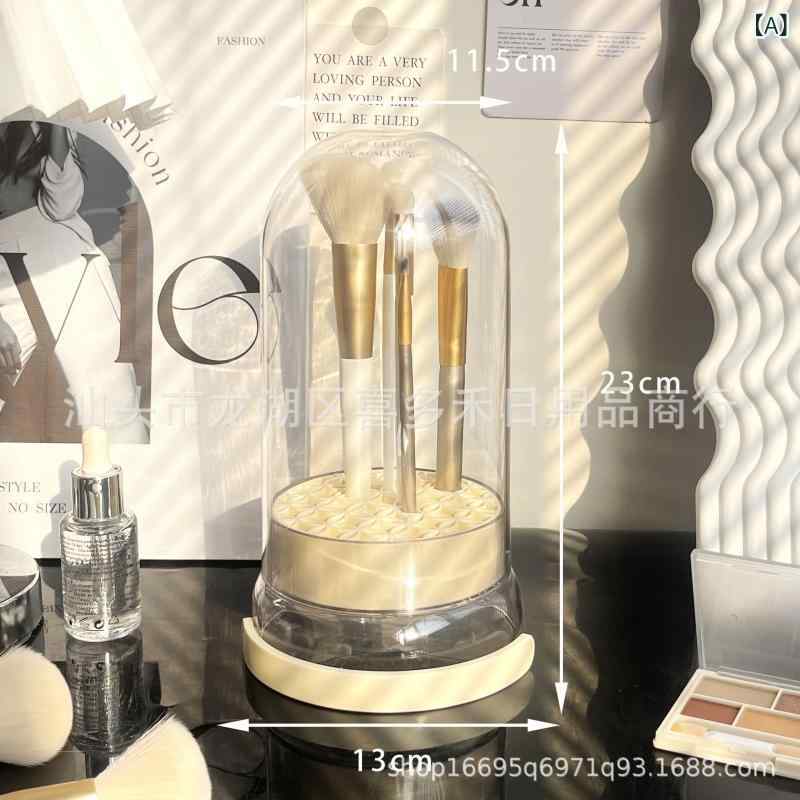 メイクブラシ 収納ケース 美容グッズ パフ スポンジ 洗浄 器具 乾燥 ツール 防塵 ブラシ立て 収納ボッ..
