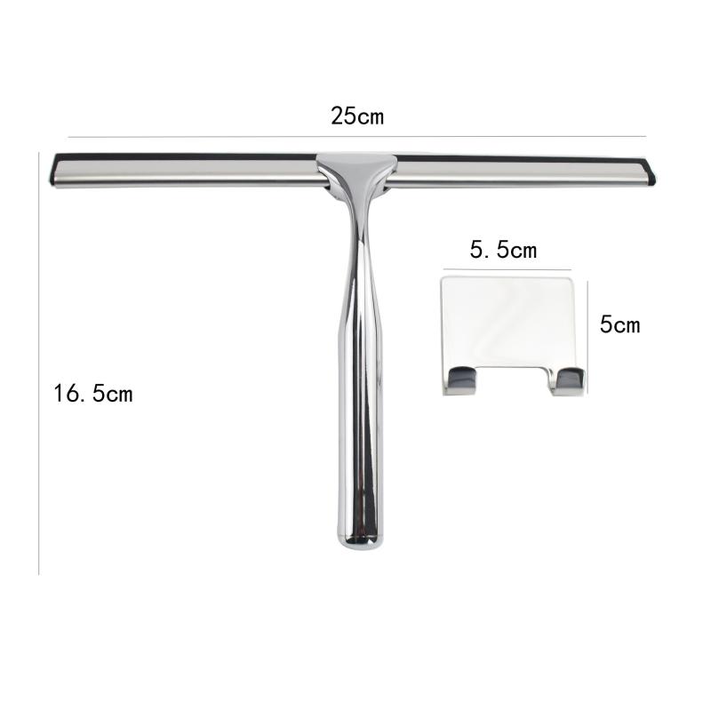 清掃ワイパー ガラスワイパー ステンレス 洗面台 浴室 窓 ドア 窓拭き タイル スクレーパー フック付き..