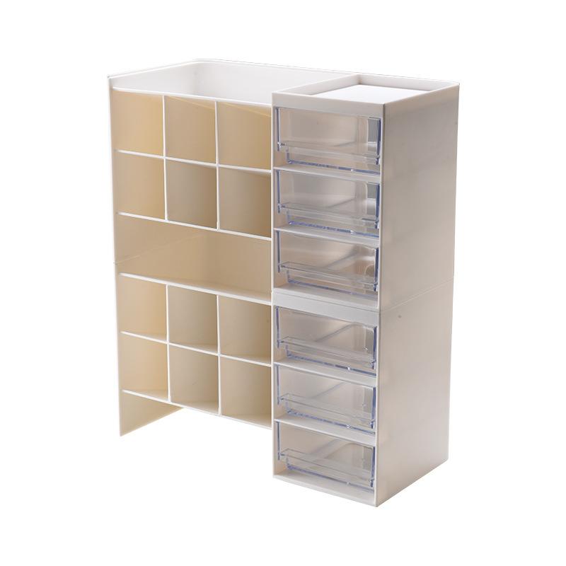 卓上収納 化粧品収納ボックス レディース メンズ 眉ペン メイクブラシ 文房具 卓上収納ケース 重ね置き..