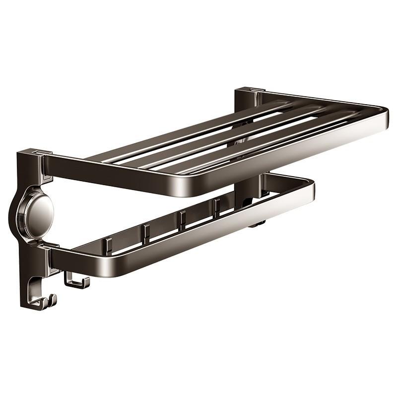 タオルラック レディース バスルーム 壁掛け式 吸盤式 浴室収納棚 アルミ合金製 バスタオル掛け トイレ..