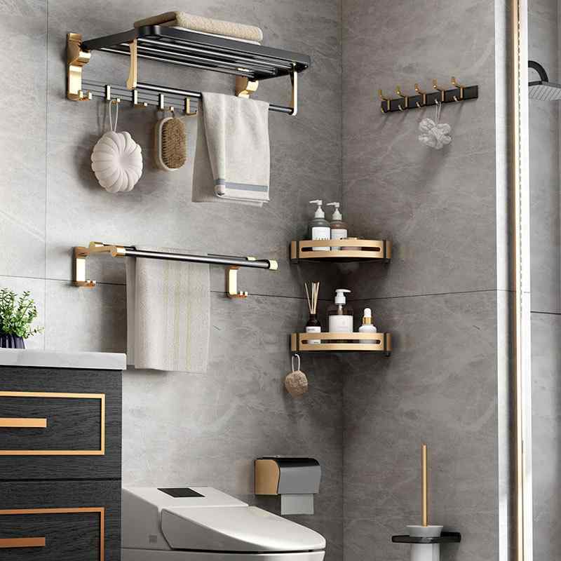 浴室 収納 ラック 壁掛け式 タオル掛け ペーパーホルダー アルミ製 トイレ バスルーム シャワーラック ..