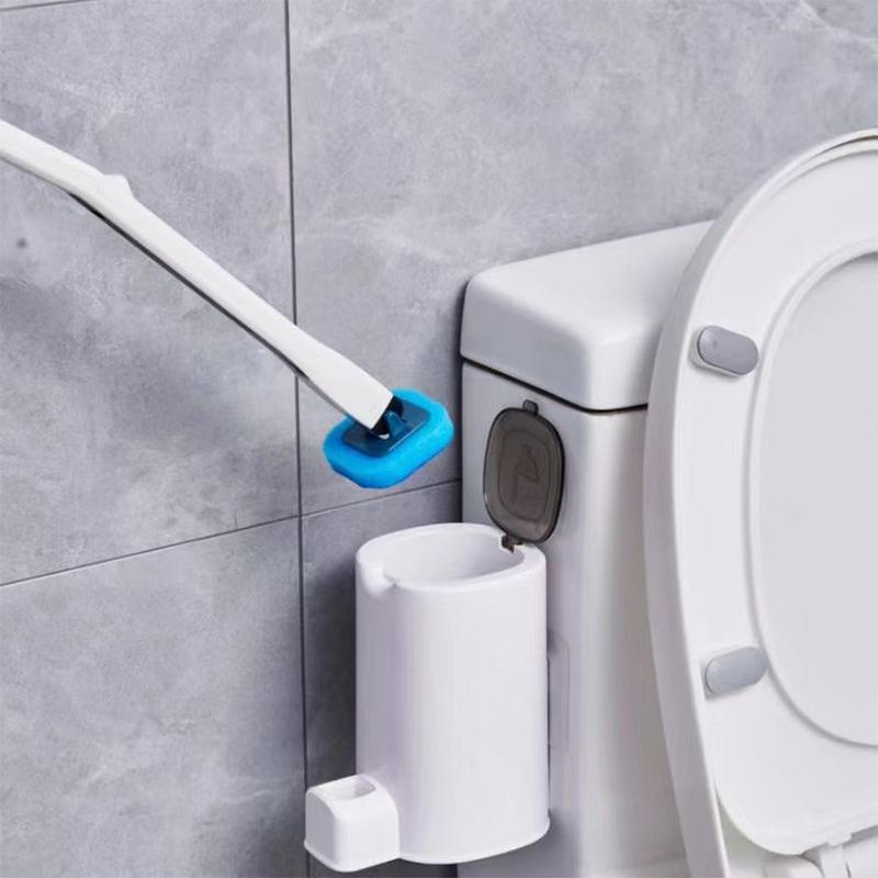 トイレブラシ スペアヘッド 使い捨て スポンジ トイレブラシ 家庭用 プラスチック製 8個(x38)