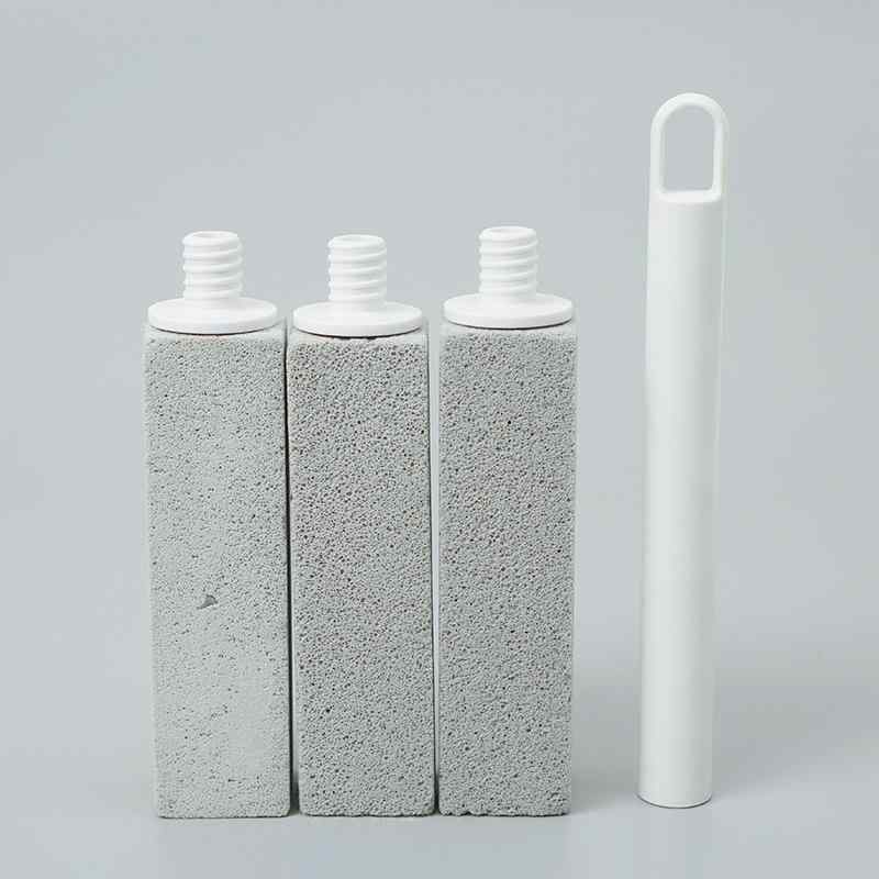 トイレブラシ 交換式 浮石 クリーナー 去污 祛黄 家庭用 掃除 道具 グレー 3個セット 6個セット ホワイ..