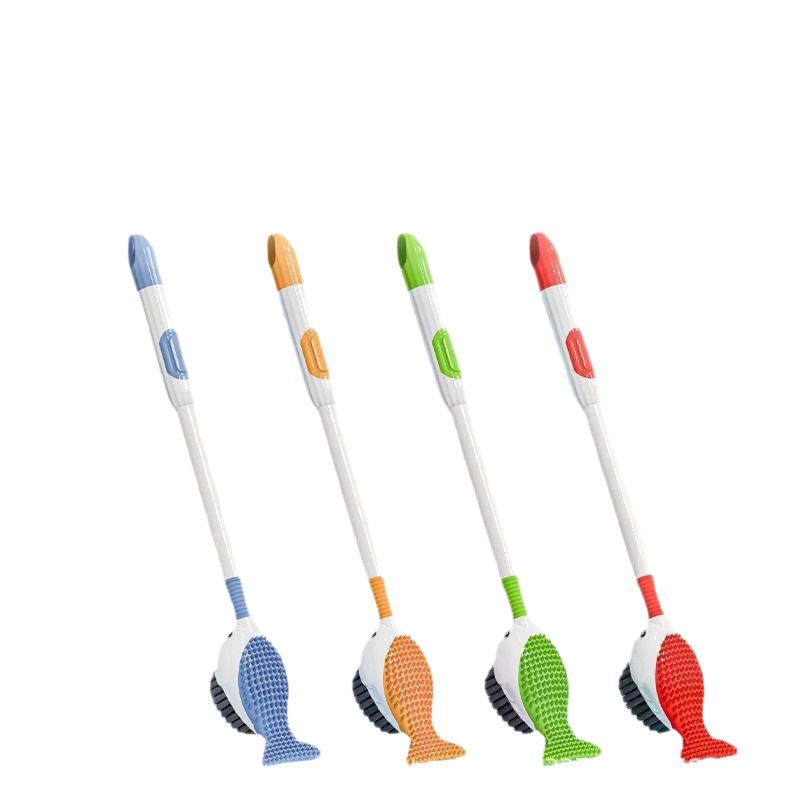 トイレブラシ 壁掛け式 シリコン製 トイレ掃除用品 吸盤式 掃除ブラシ 衛生用品 ヘラ付き(x100)