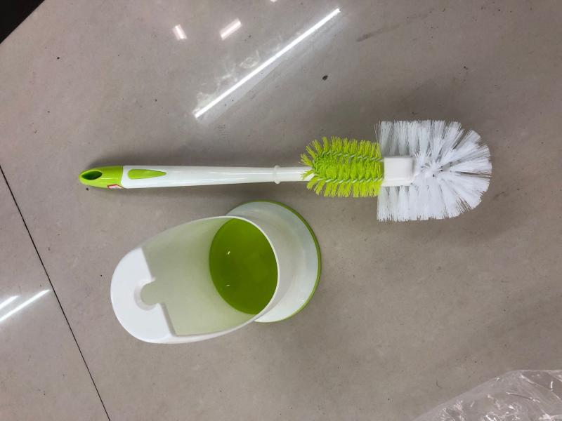 トイレブラシ 業務用 家庭用 2WAYタイプ ダブルヘッド 長柄 掃除用品 衛生ブラシ グリーン(x50)