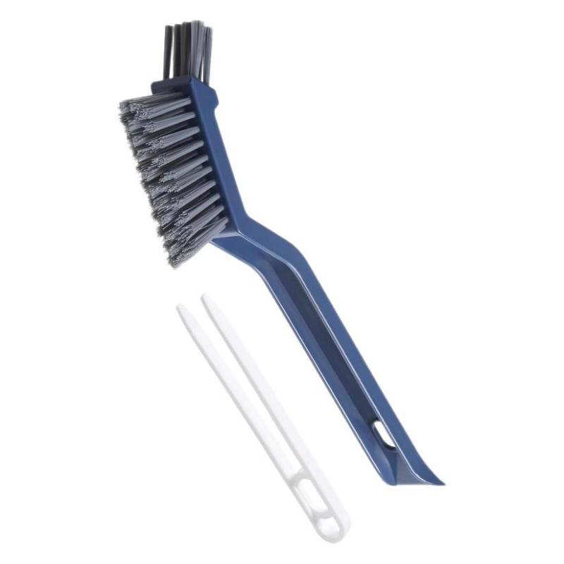 隙間ブラシ トイレブラシ 床ブラシ 浴室タイルブラシ 溝掃除ブラシ キッチンブラシ 3WAY ホワイト ブルー