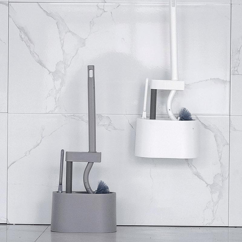 トイレブラシ 壁掛け式 トイレブラシ 衛生用品 コーナーブラシ セット 掃除用品 掃除道具 収納ケース付き