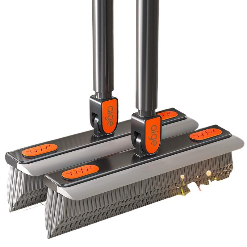 フロアブラシ トイレブラシ 浴室清掃ブラシ 床 排水口 隙間 掃除ブラシ 角度調整可能 水切りワイパー機..