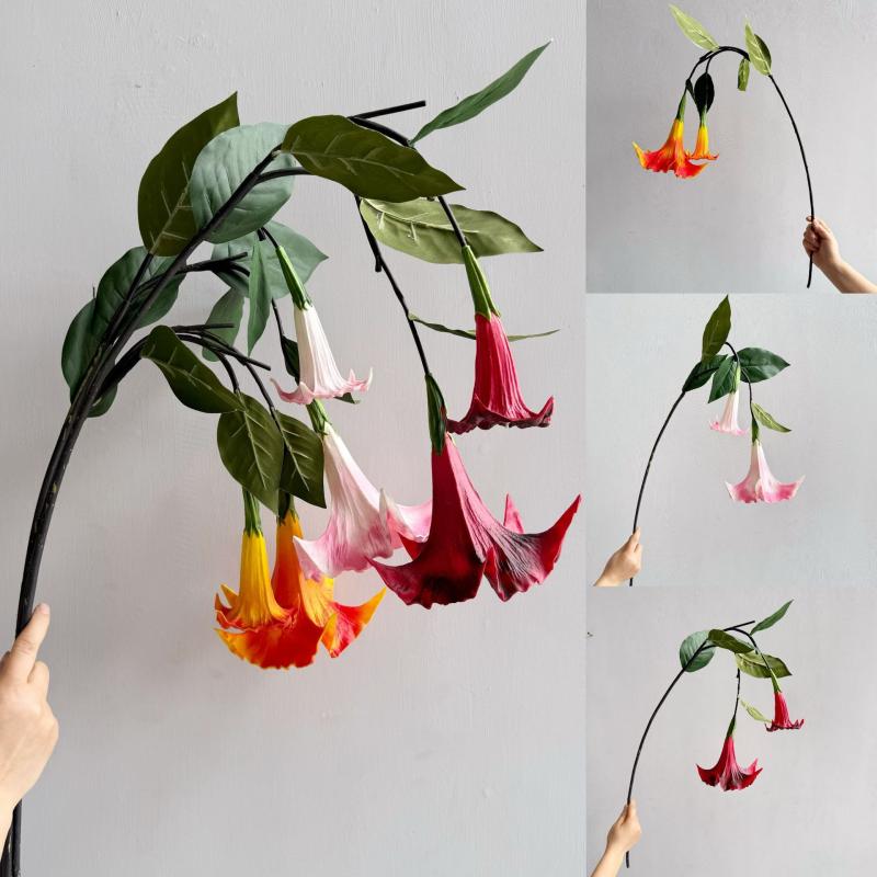 造花 マンダラ インテリア 庭園装飾 写真撮影 壁掛け ワインレッド ピンク オレンジ(x2)