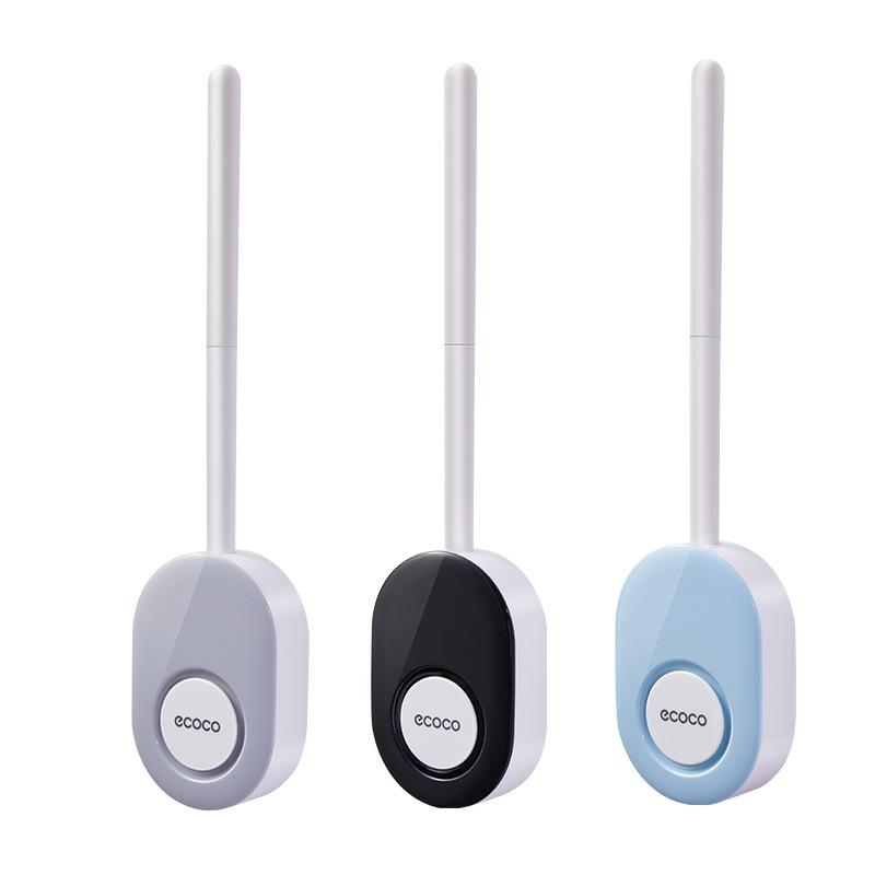 トイレブラシ 壁掛け式 シリコン トイレブラシセット 掃除ブラシ グレー ブラック ブルー