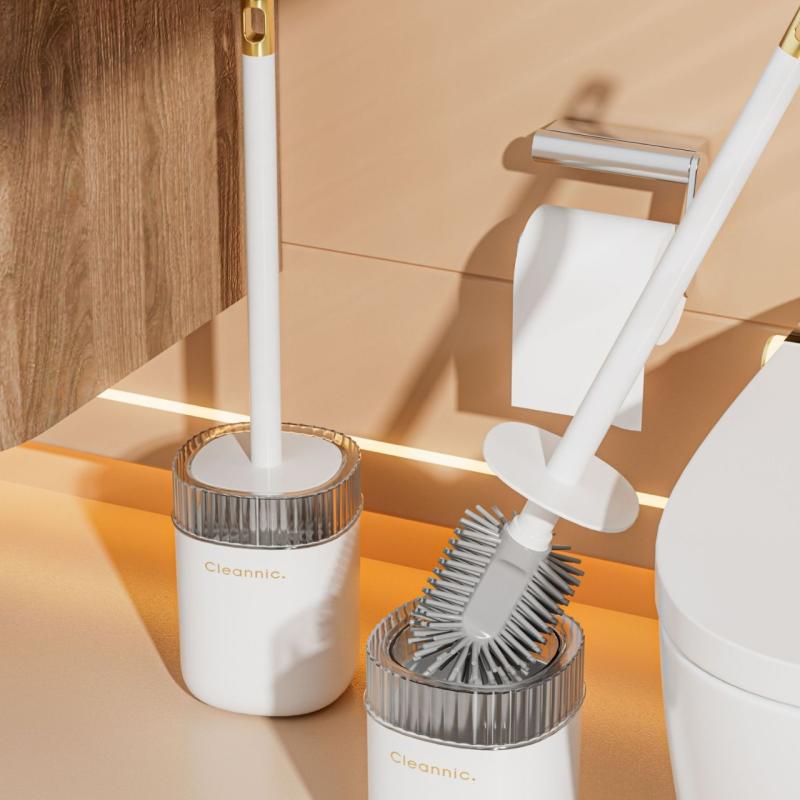 トイレブラシ 壁掛け式 シリコン トイレブラシセット ロングハンドル 清掃ブラシ 便器ブラシ 掃除用品 ..