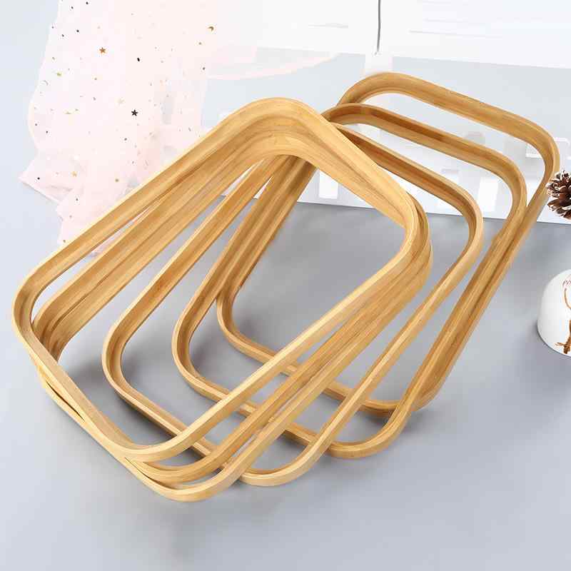 鏡 楠竹 フレーム 楕円形 浴室 リビング 寝室 写真立て ポスターフレーム 壁掛け