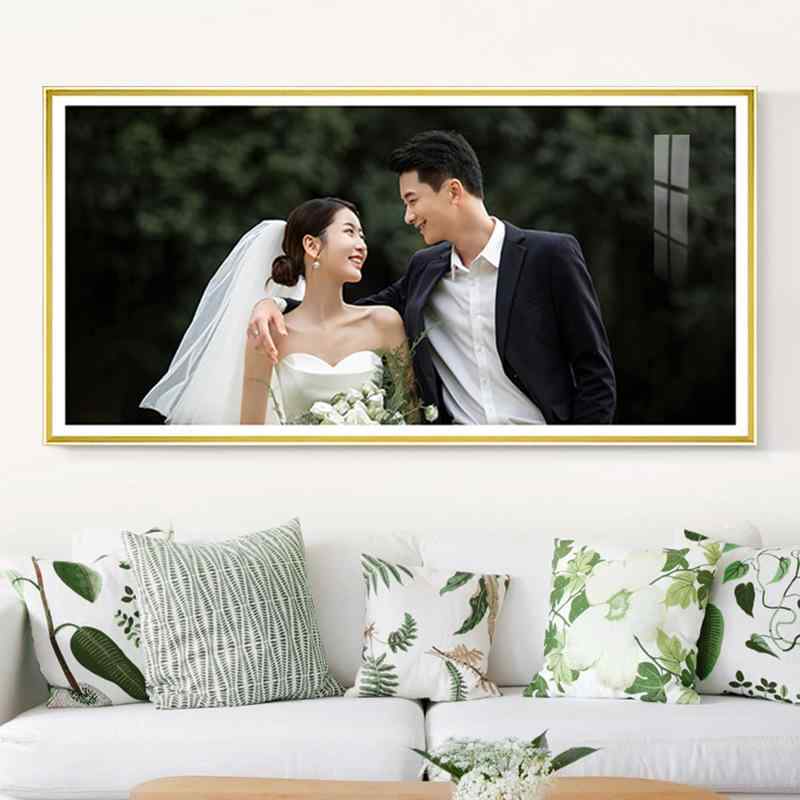 相框 写真フレーム 壁掛け 卓上 写真立て フォトフレーム セット 水晶 洗濯 写真 全家福 家族写真 拡大..