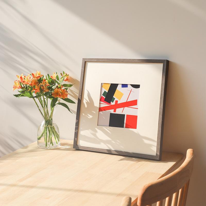 フォトフレーム 木製 壁掛け 北欧 A4 額縁 ポスターフレーム 写真立て 無垢材 リビング 寝室(x2)