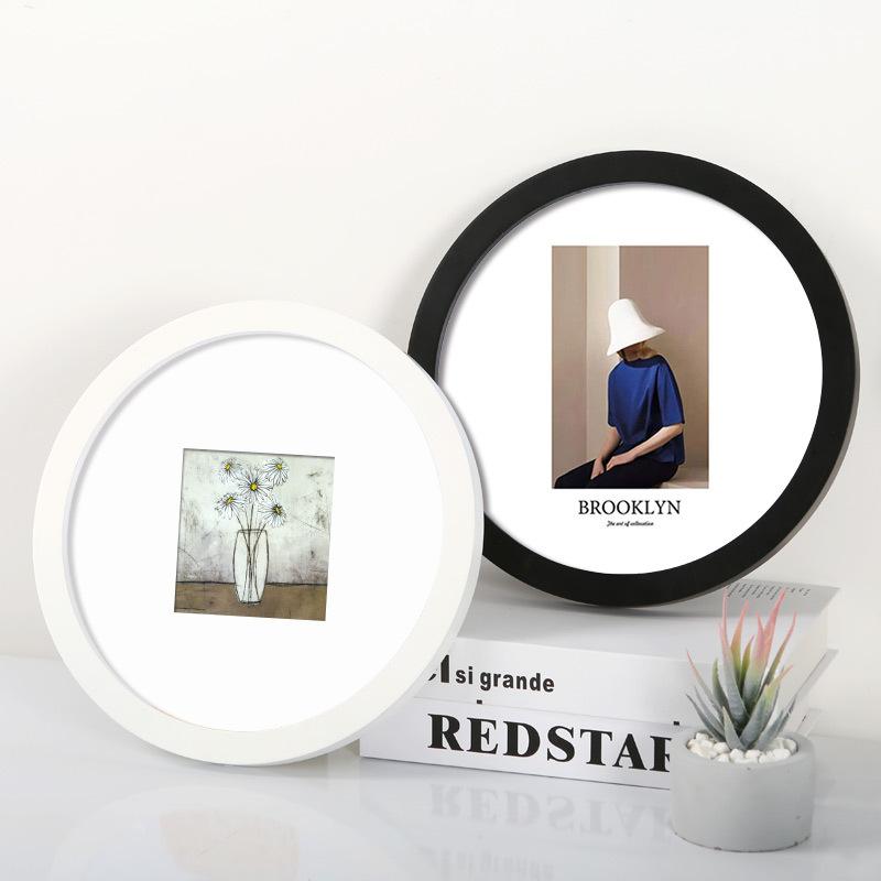 相框 円形 壁掛け 写真立て フレーム DIY 刺しゅう 中華風 20cm 50cm 60cm ブラック ホワイト ゴールド..