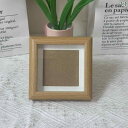 フォトフレーム 木製 卓上 正方形 4寸 写真立て リビング ベッドルーム スタディ おしゃれ かわいい ギフト プレゼント
