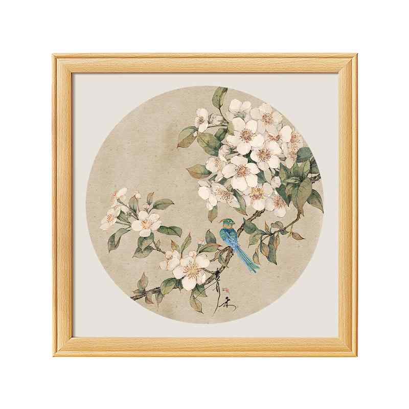 フォトフレーム 木製 正方形 新中式 インテリア 客室 居間 寝室 書斎 新中式 額縁 外枠 手工芸(x2)