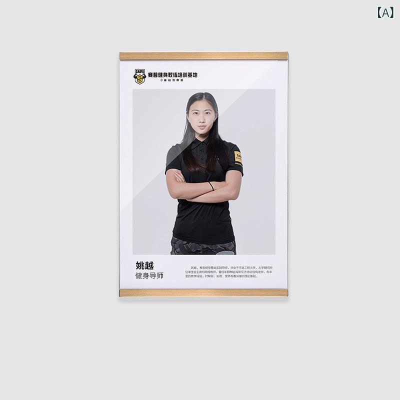 フォトフレーム A5 A4 A3 壁掛け マグネット式 アクリル製 賞状 額縁 シャンパンゴールド シルバー ブ..